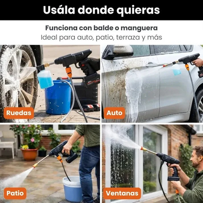 COMBO LIQUIDACIÓN Hidrolavadora +kit de Herraminetas 46 Pzs + Doble Batería + Maletin