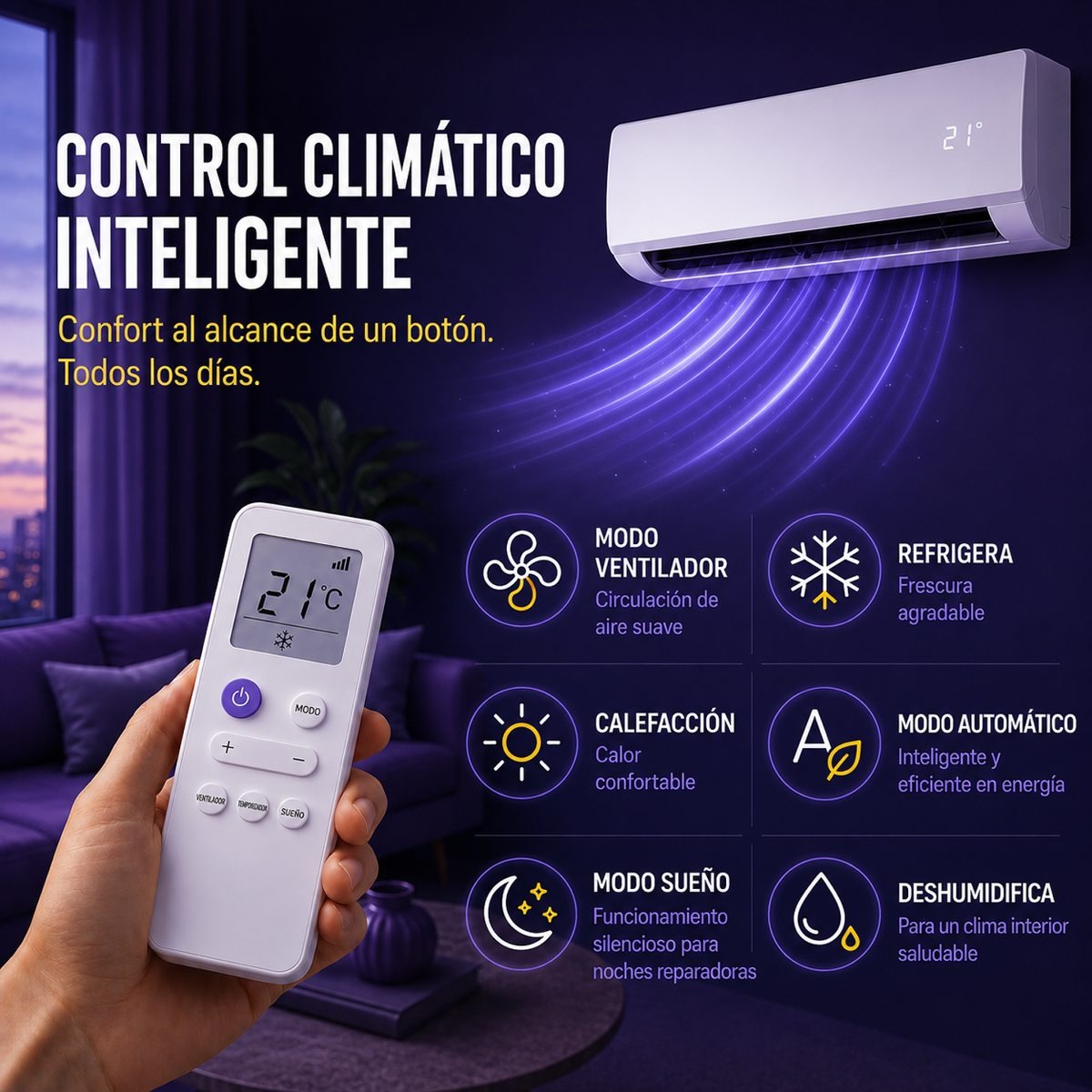 🔥Aire acondicionado venttori -Confort térmico todo el año